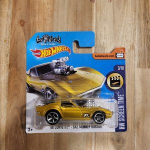 HOT WHEELS SHORT CARD GAS MONKEY GARAGE - '68 CORVETTE